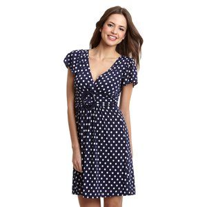 Star Vixen Black & White Polka Dot Jersey Dress